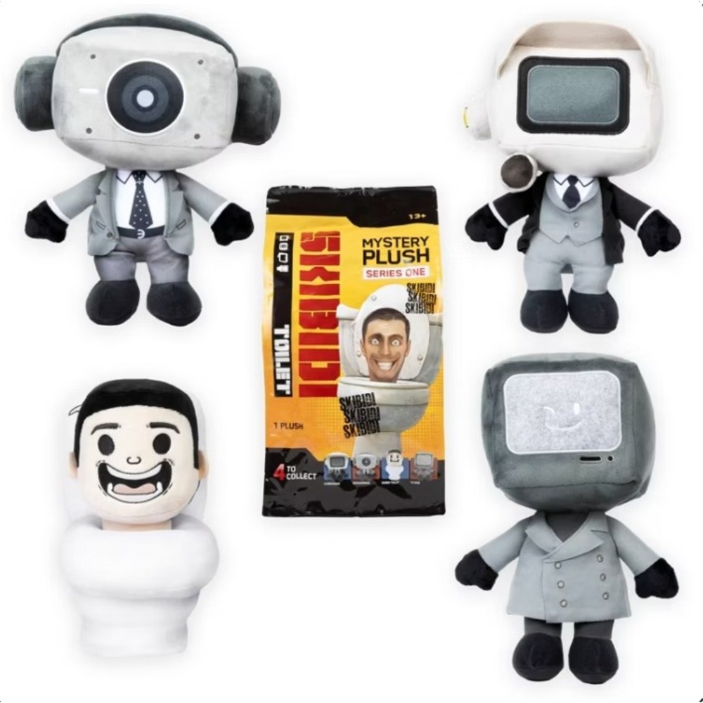 Skibidi Toilet Mystery Plush Series 1 Blind Bag Bonkers Toys‎ NEW